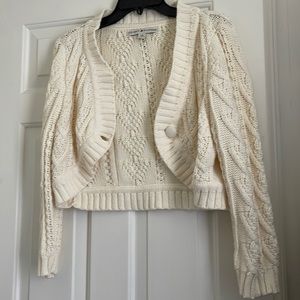 Ladies Lg Tommy Hilfiger cream knit sweater